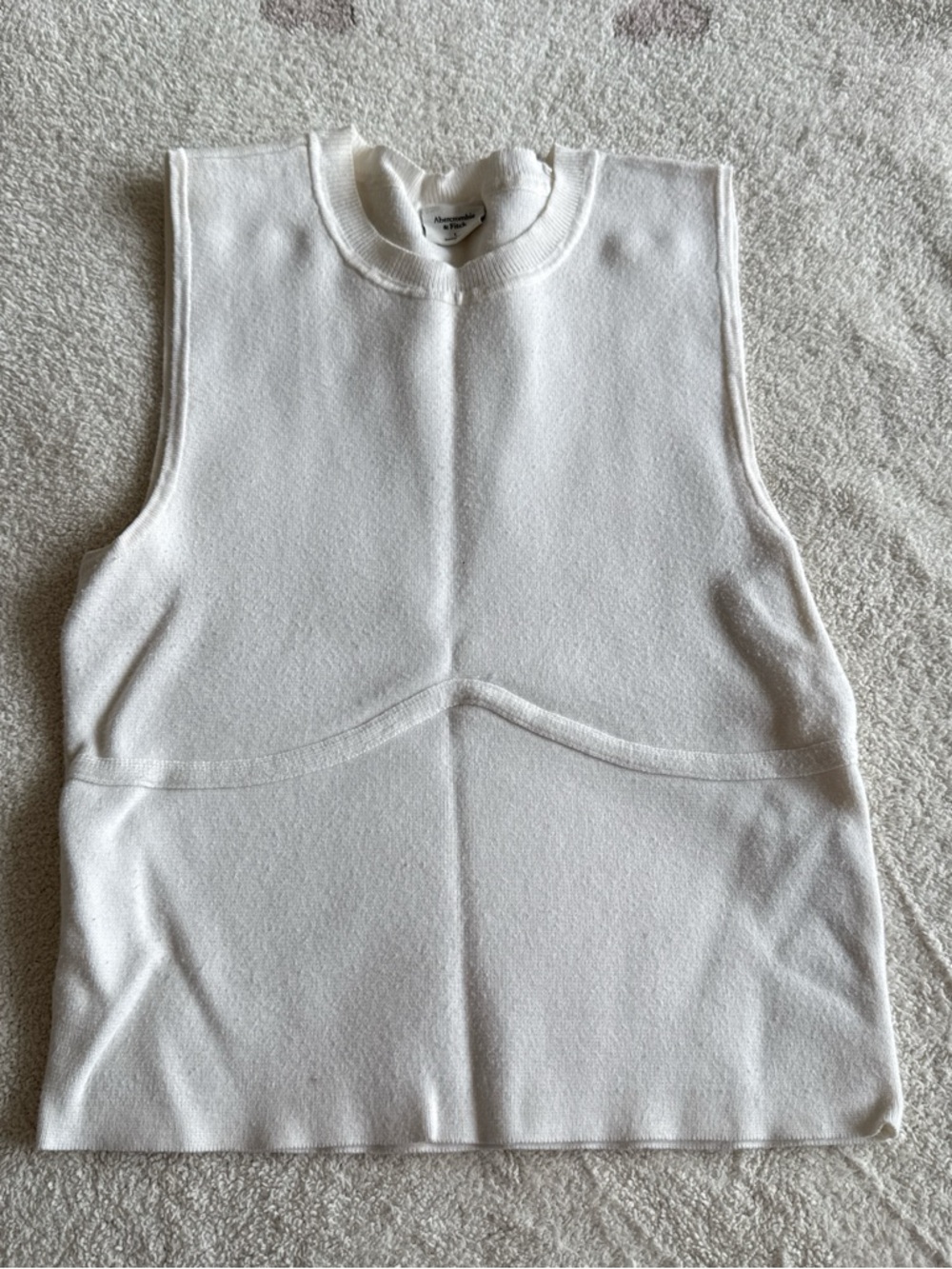 Abercrombie & Fitch Cream Crew Neck Sweater